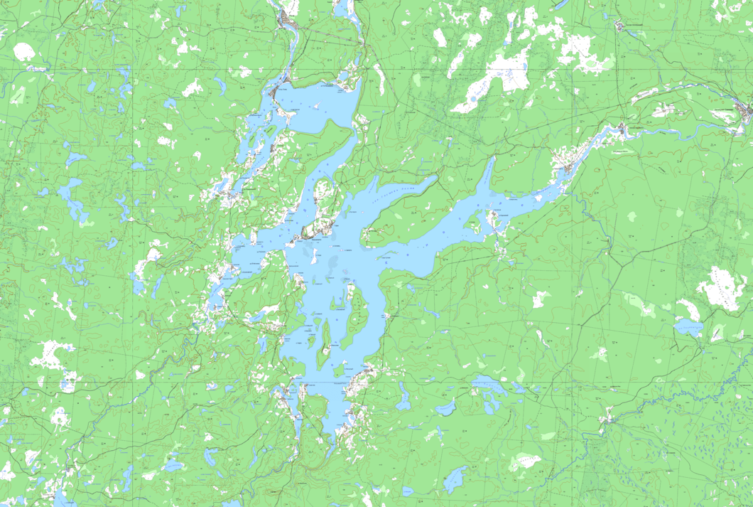 карта озеро Кенозеро  в хорошем качестве