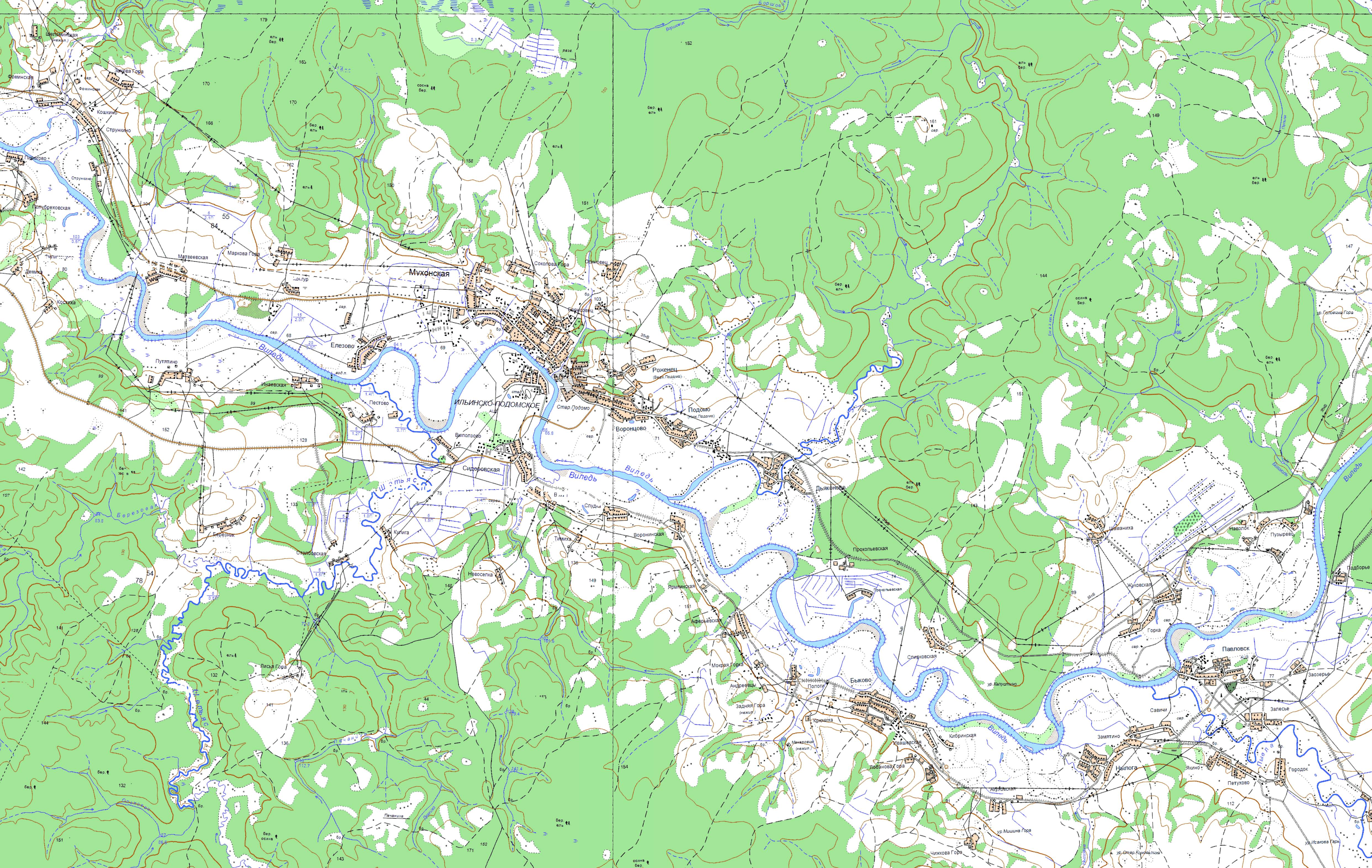 Карта ильинско подомское вилегодский район