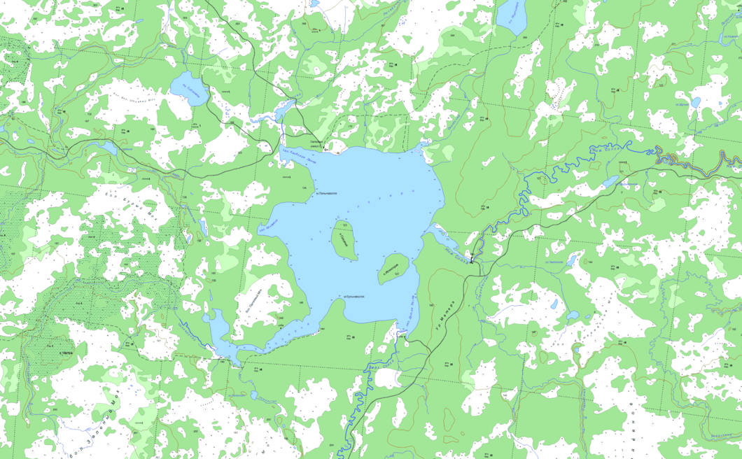 карта озеро Солозеро    в хорошем качестве